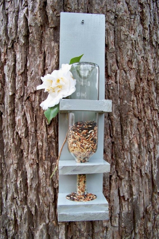 Bird case from a bottle