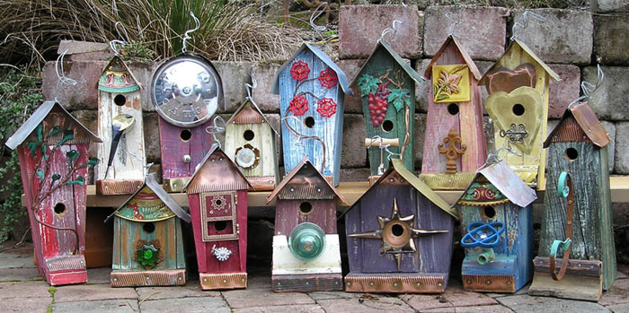 Birdhouse made of wood