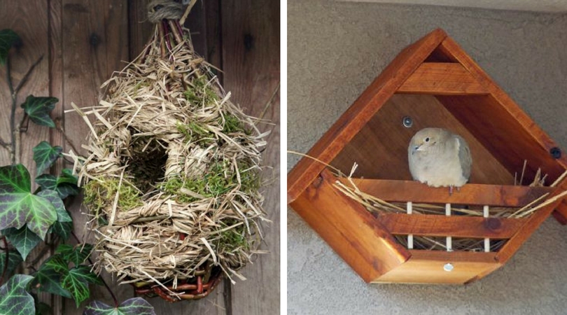 DIY ptačí hnízdo