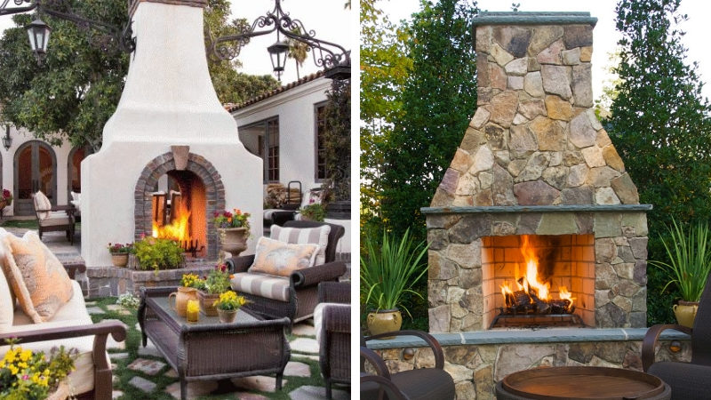 Outdoor fireplaces