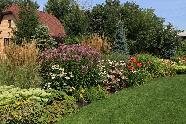 Aménagement paysager d'une parcelle de jardin