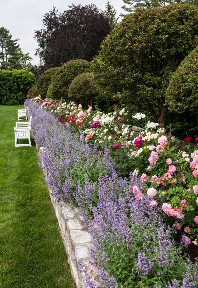 Landscaping of a garden plot