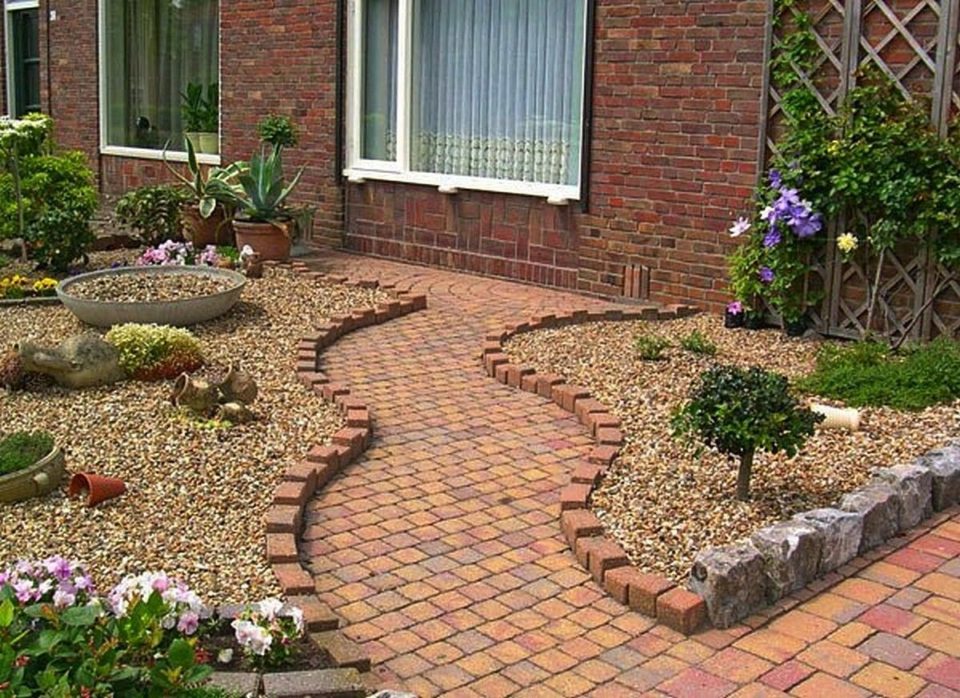 Pebbles in landscape design