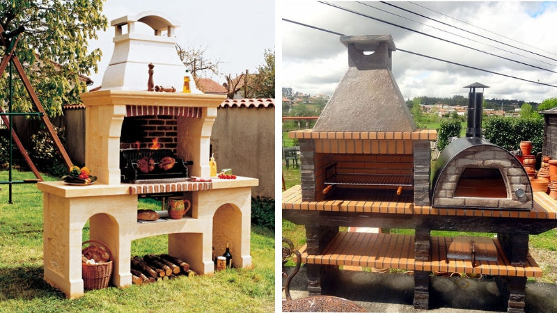 Garden barbecue oven