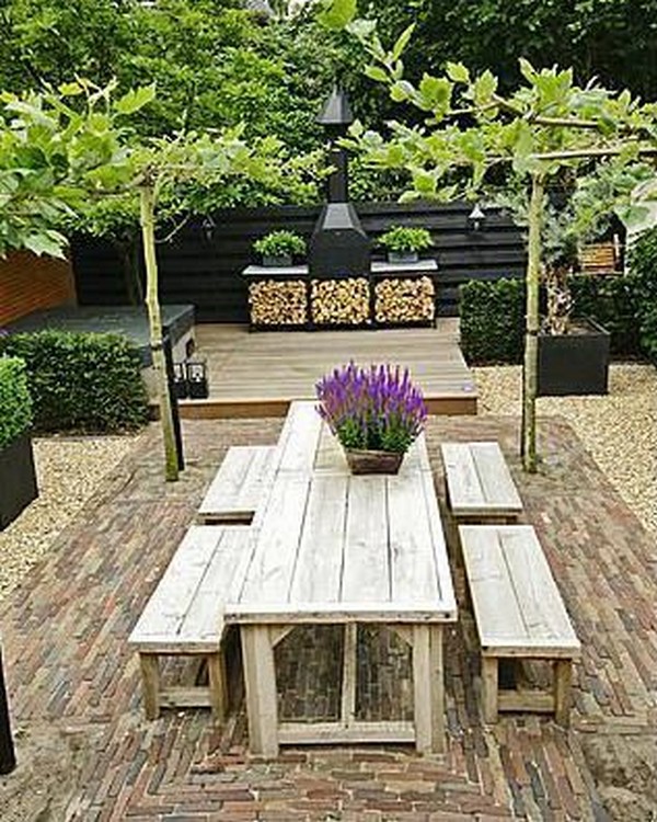 venkovní nábytek ze dřeva