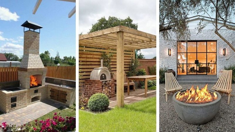 barbecue area in a private house