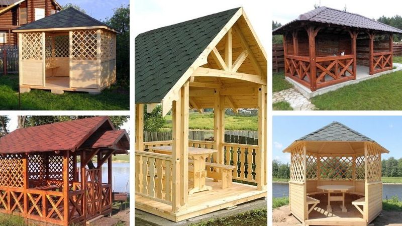 wooden gazebos