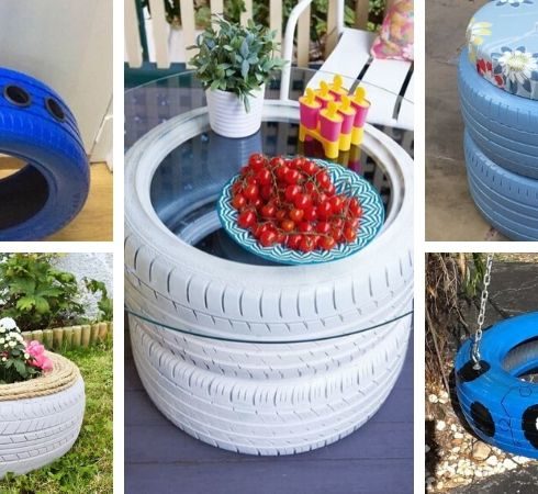 nápady na zahradu pneumatik