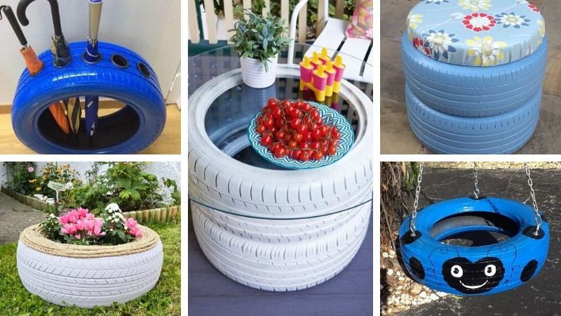 nápady na zahradu pneumatik