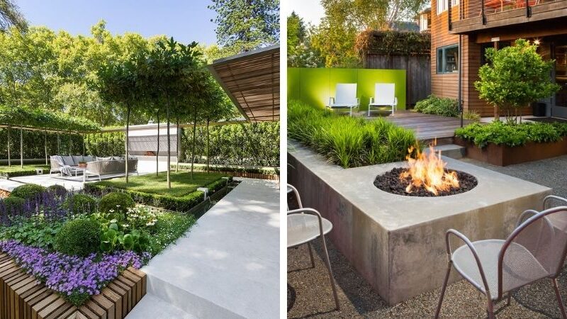 layout of the courtyard of a private house