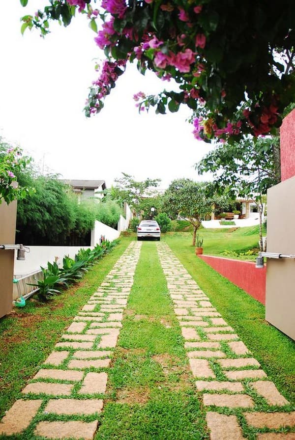 parking in the yard