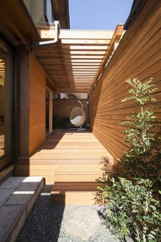 terrasse en bois à la maison